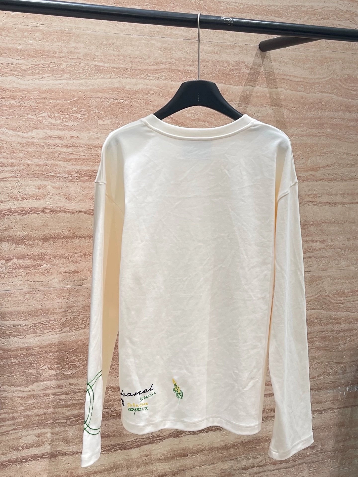 25fw Embroidered pattern long sleeved shirt (vintage series)