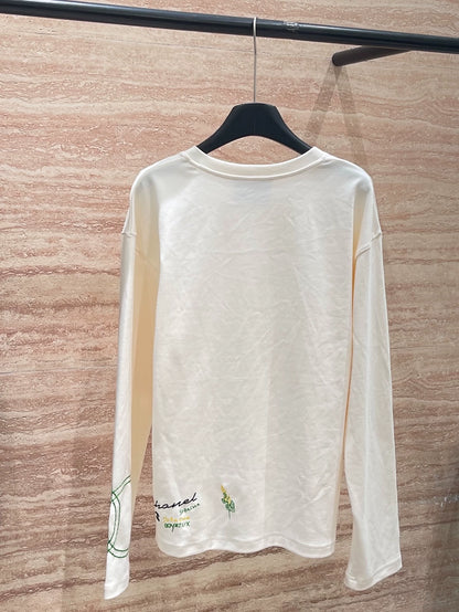 25fw Embroidered pattern long sleeved shirt (vintage series)