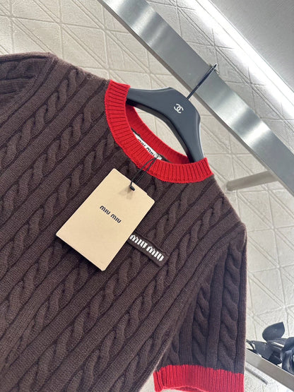 25fw Fried Dough Twists letter short sleeve