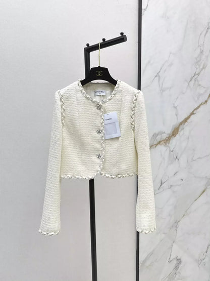 25fw Braided trim short coat