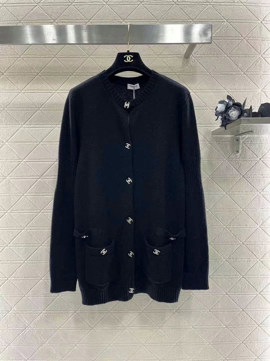 25fw Backpack buckle knitted cardigan