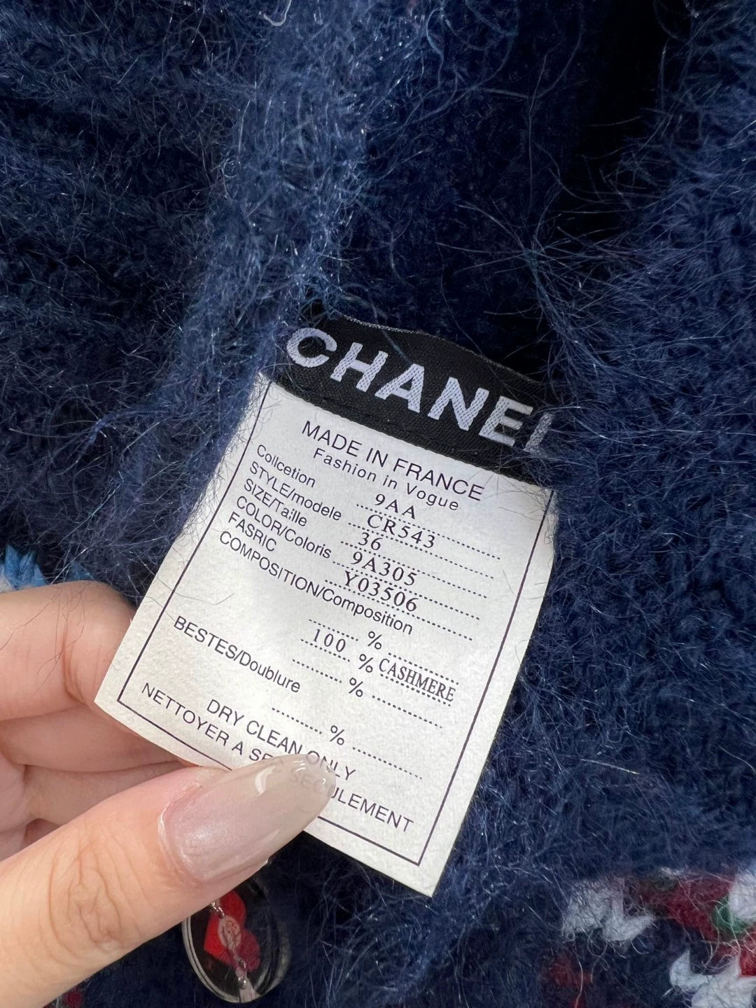 Ethnic style high necked knitted sweater