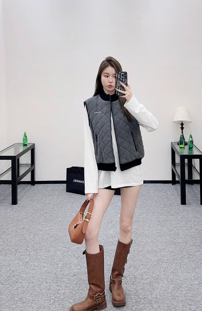 25fw Polar fleece standing collar vest