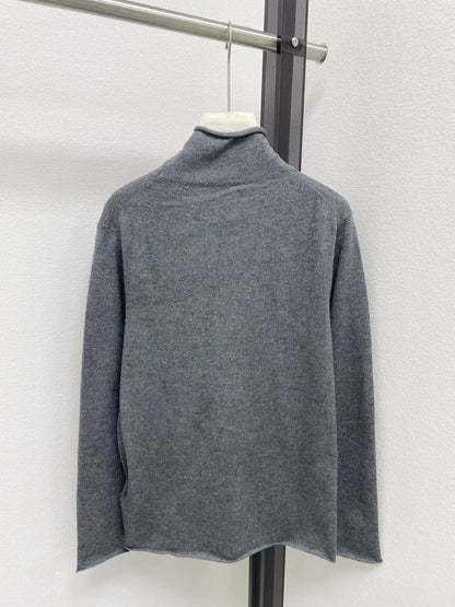 25fw Half high neck knitted sweater