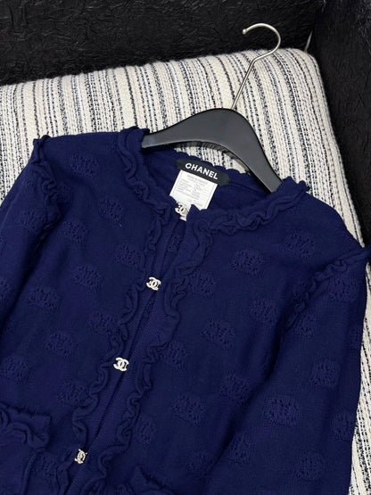 Hook flower round neck jacket