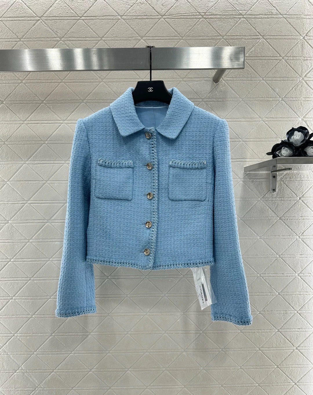 25fw Braided hem tweed skirt and jacket set (Handmade Workshop series)