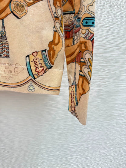 Horse head pattern knitted sweater