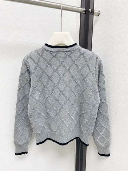 Lingge Knitted Cardigan