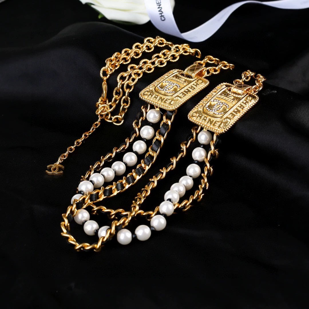 Double C Grandma Pearl Waist Chain