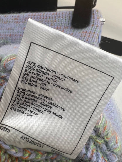 25fw Purple knitted cardigan