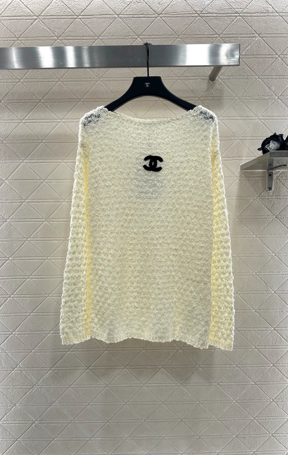 25fw Belt knitted long top