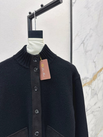 25fw new cashmere stand collar jacket