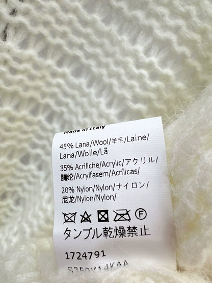 25 Embroidered decorative V-neck knitted silhouette cardigan