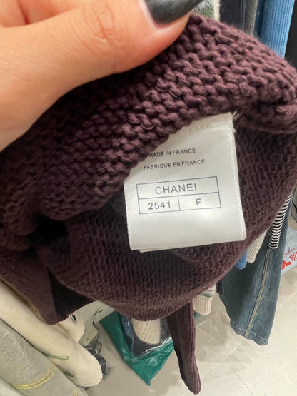 25fw Embroidered coarse knitted sweater(vintage series)