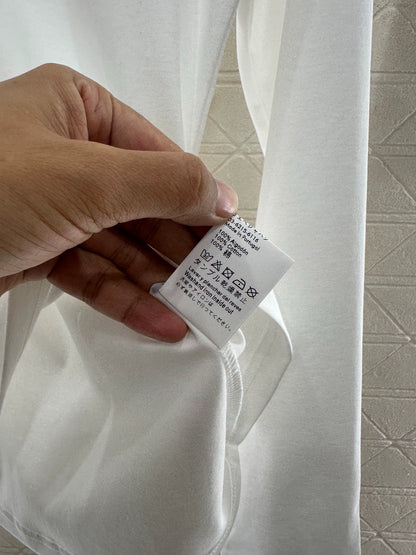 25fw Round neck nail bead long sleeved shirt