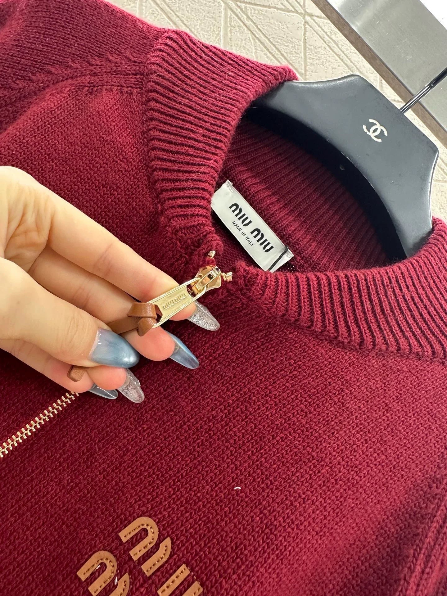 25fw Zipper knit jacket