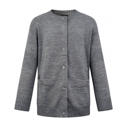 25fw Backpack buckle knitted cardigan