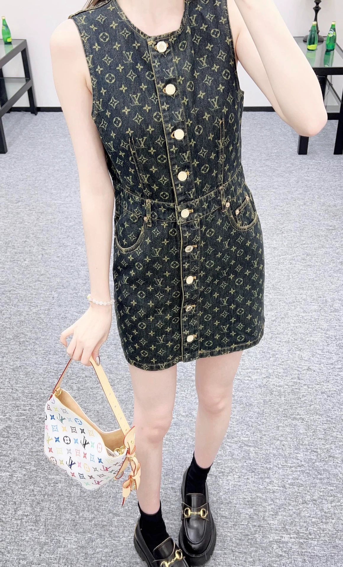 25fw Cowboy vest skirt