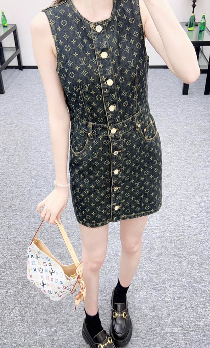 25fw Cowboy vest skirt