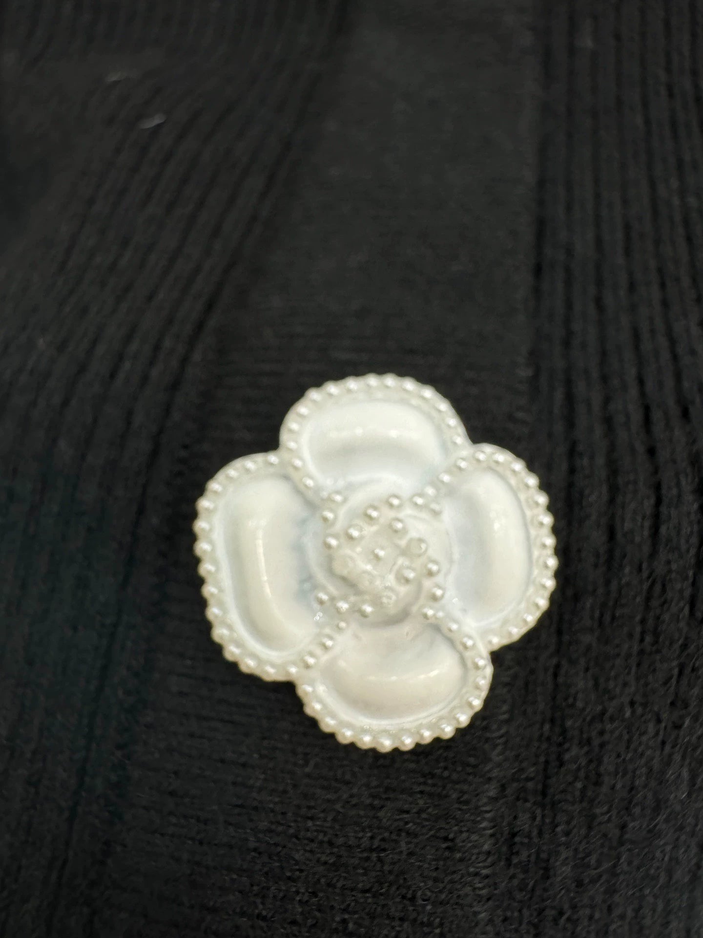 Black knitted cardigan