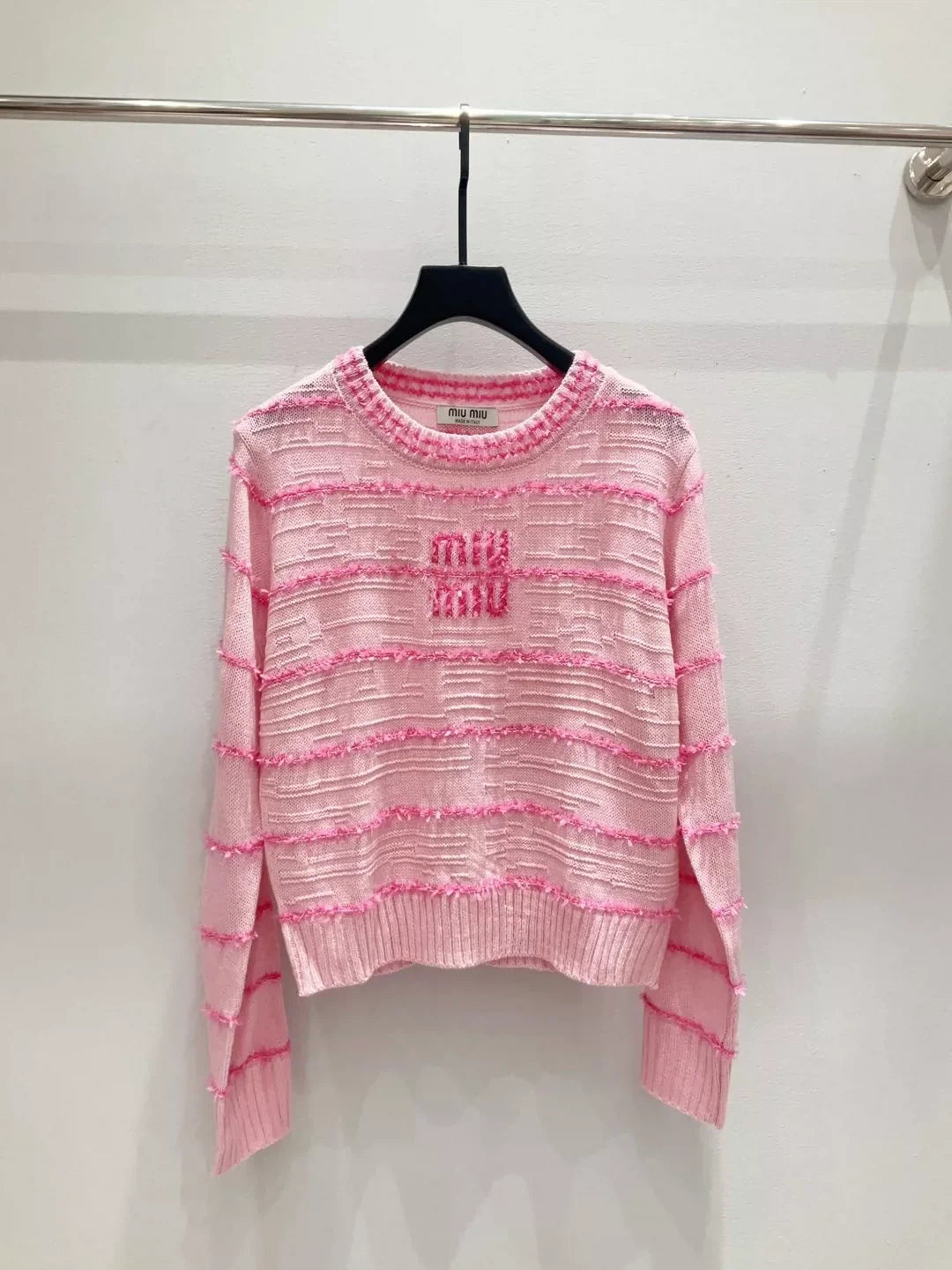 25fw Striped knitted cardigan