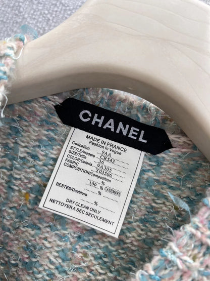 Handmade crochet lace cashmere vest