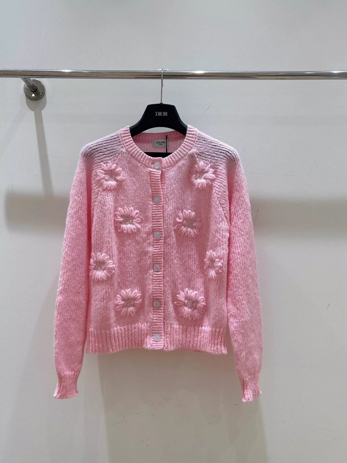 25fw Hollow knit cardigan