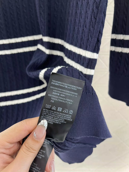 25fw Striped Knitted Dress