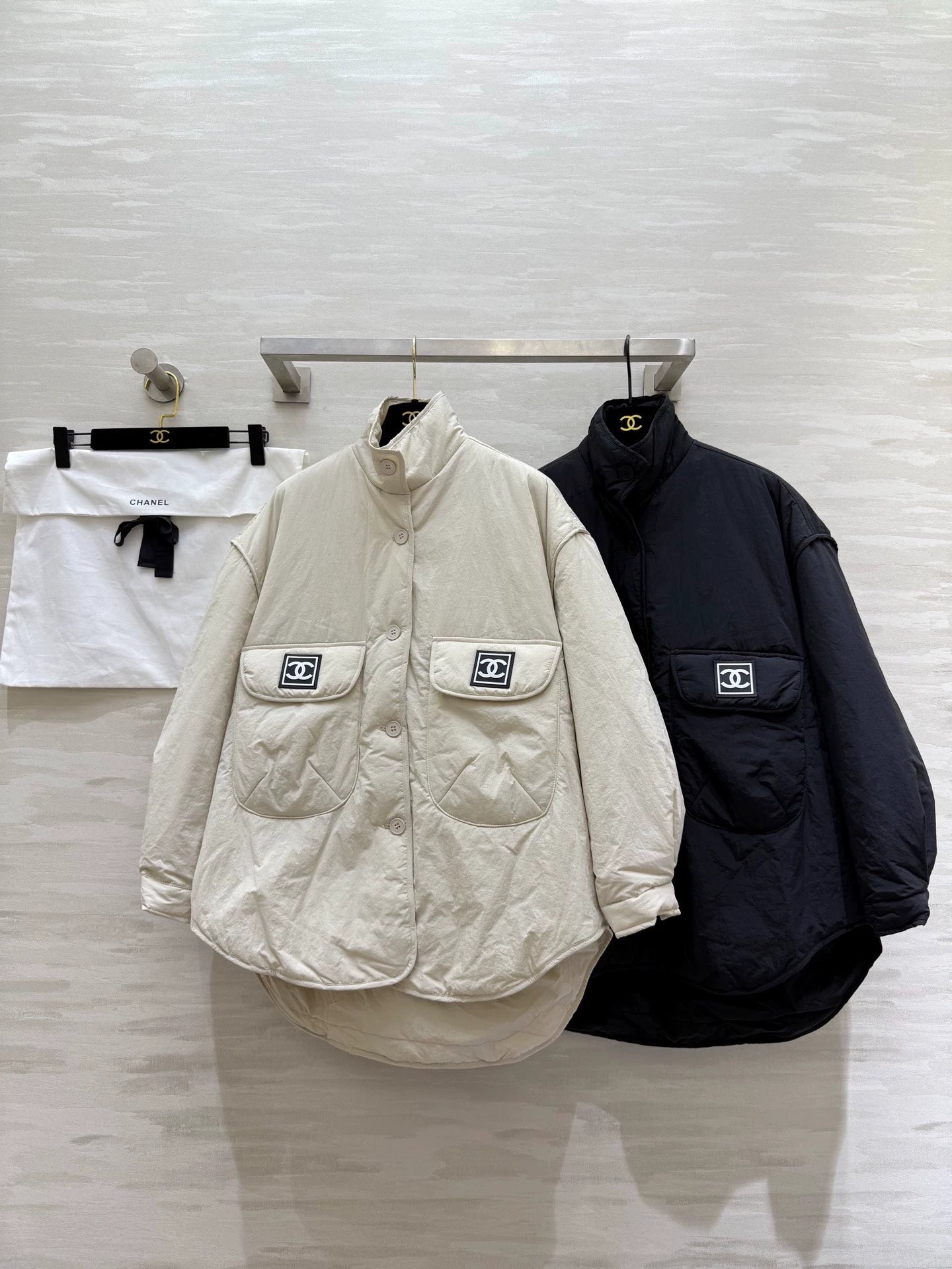 Stand collar jacket style down cotton jacket