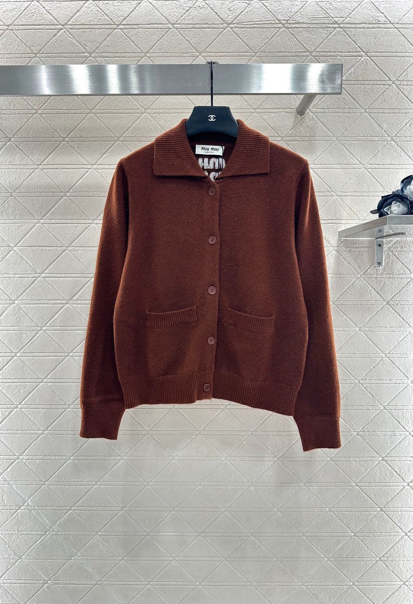 25fw Collar knit cardigan