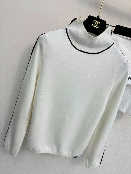 High necked woolen sweater