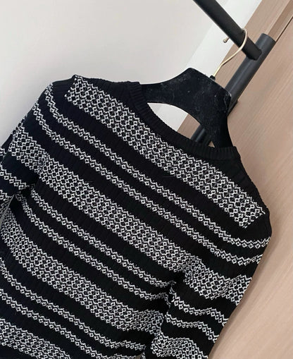 25fw Striped Knitted Long Sleeve