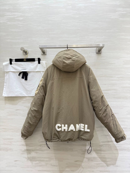 Hooded design with down and cotton jacket