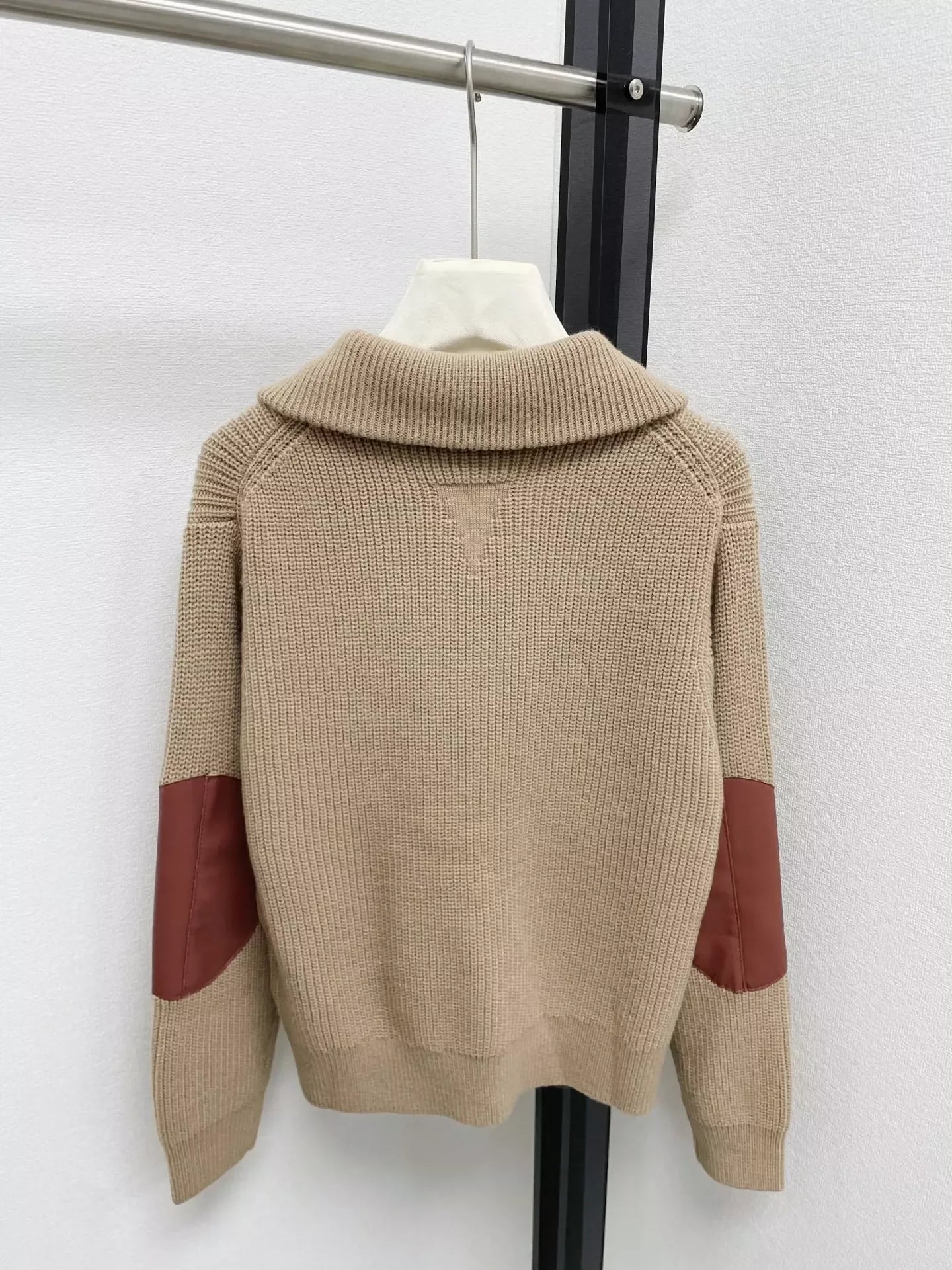 25fw Half zipper knitted sweater