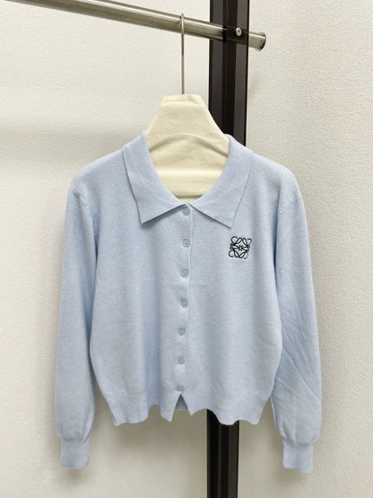 25fw Collar knit cardigan