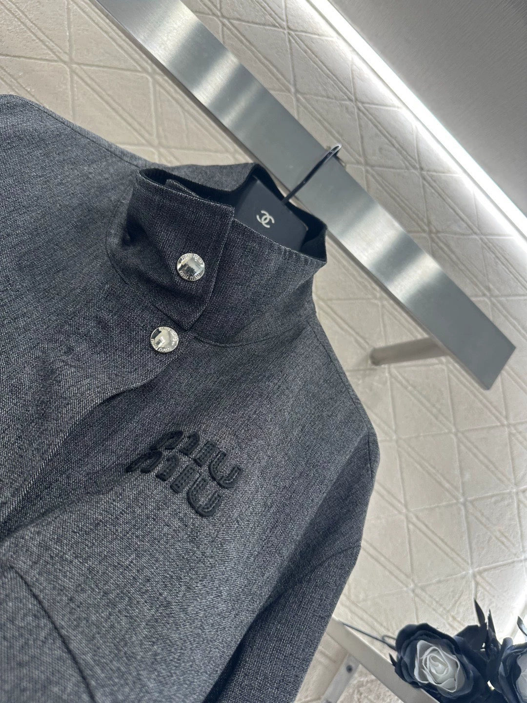 Structured Stand Collar Jacket