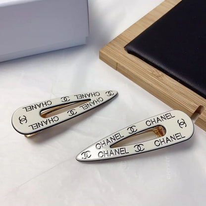 Acrylic logo hair clip