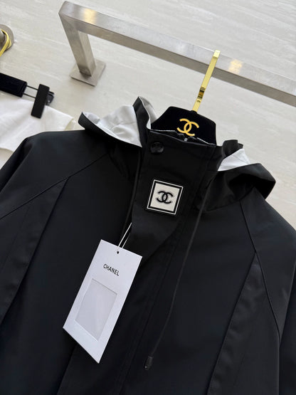 New color blocked hooded short jacket ‼️