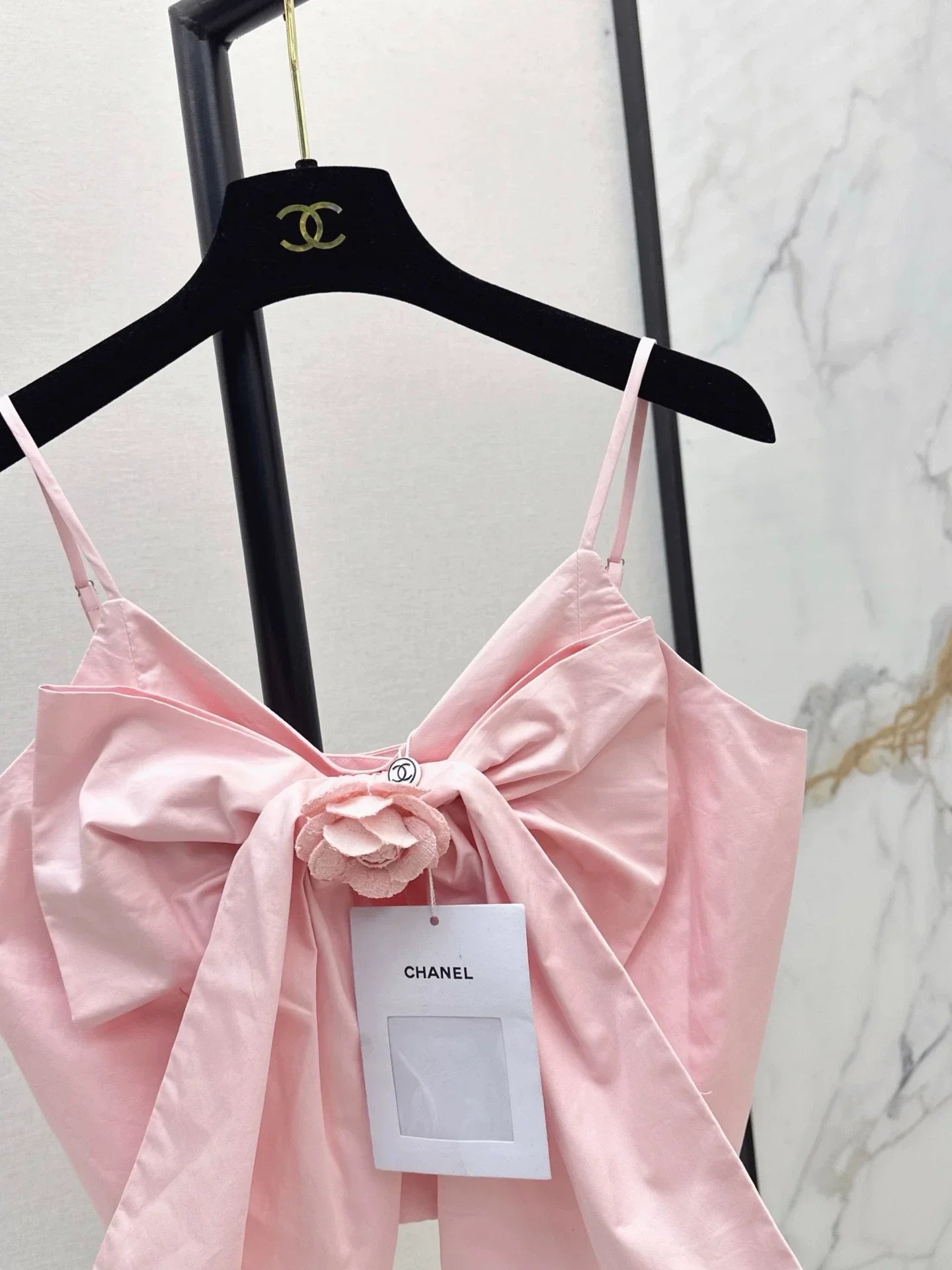 25fw Bow-decorated suspenders(pink/white)