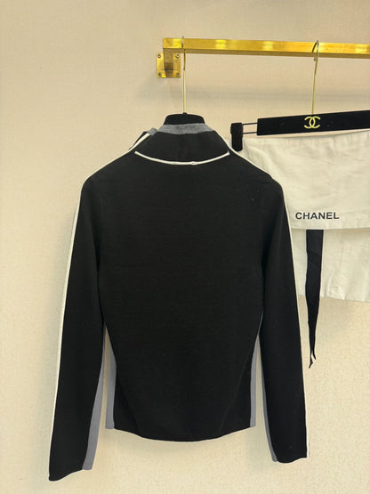 High necked woolen sweater