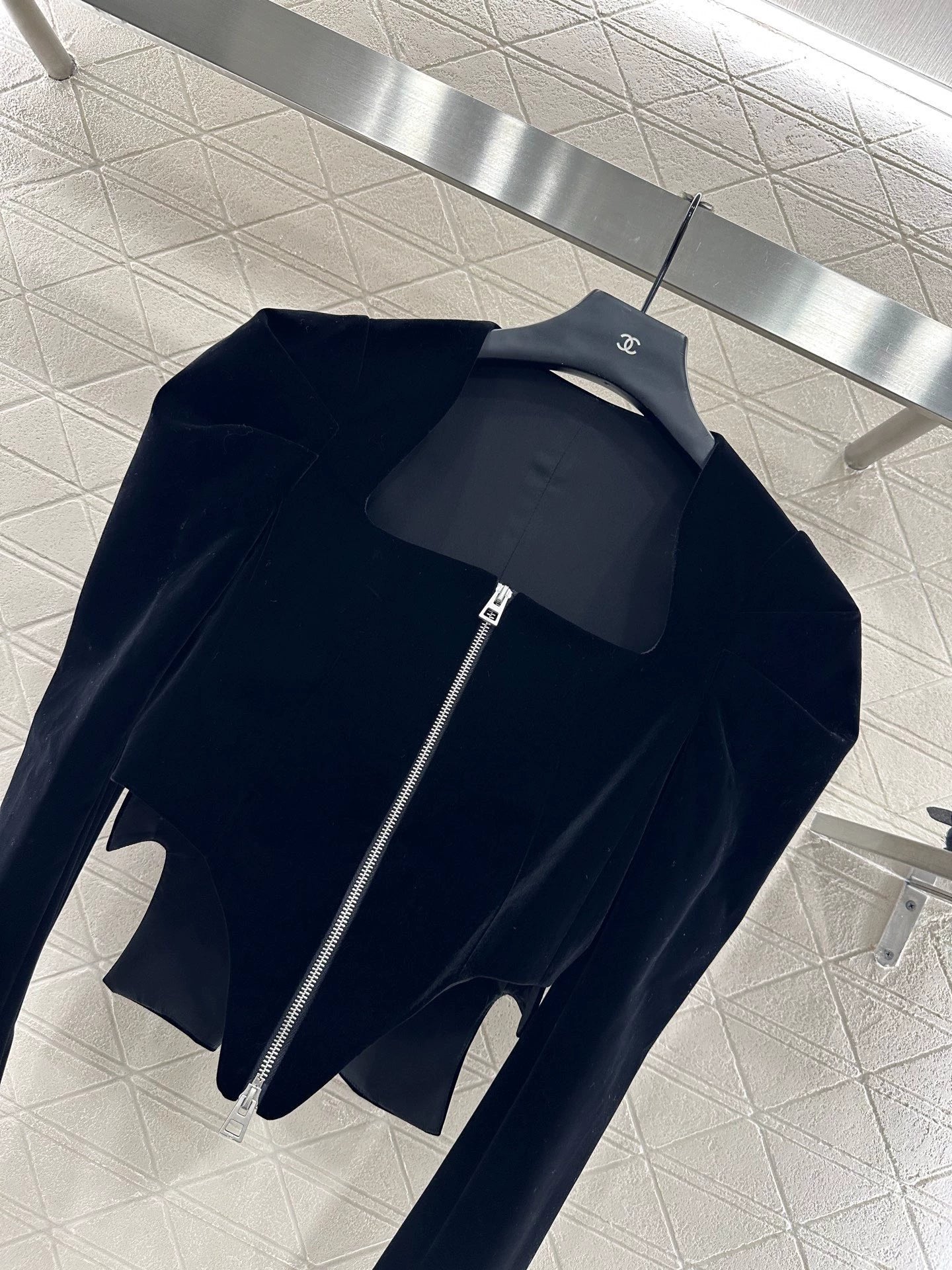 25fw Square neck bubble sleeve top