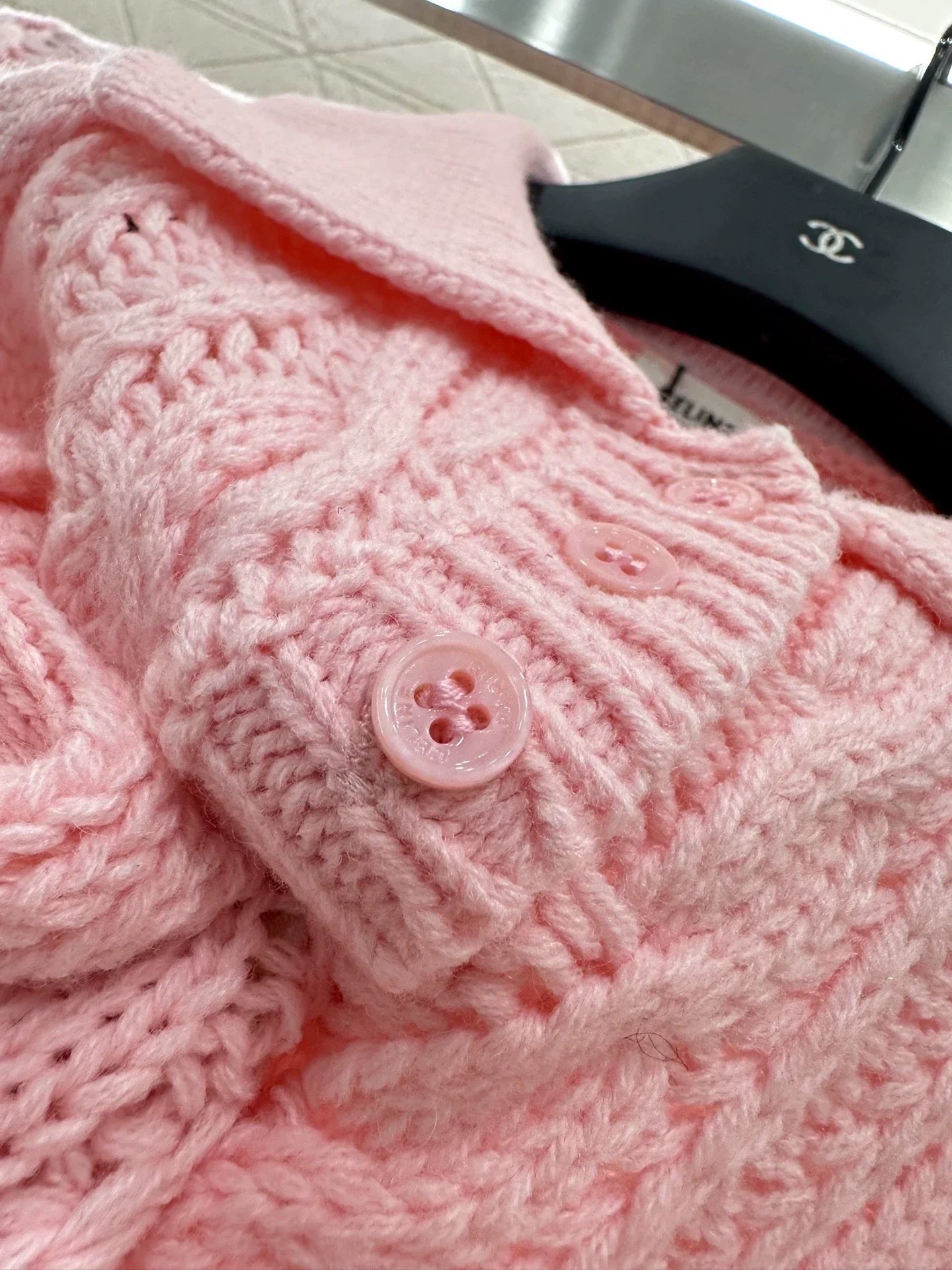 25fw Collar Knitted Top