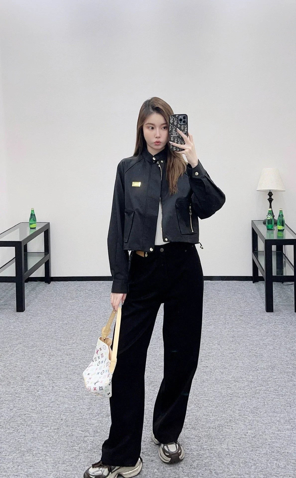 25fw stand collar zip-up jacket