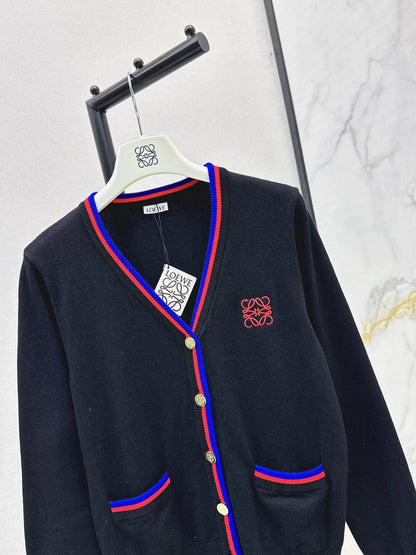 25fw Embroidered decorative cardigan