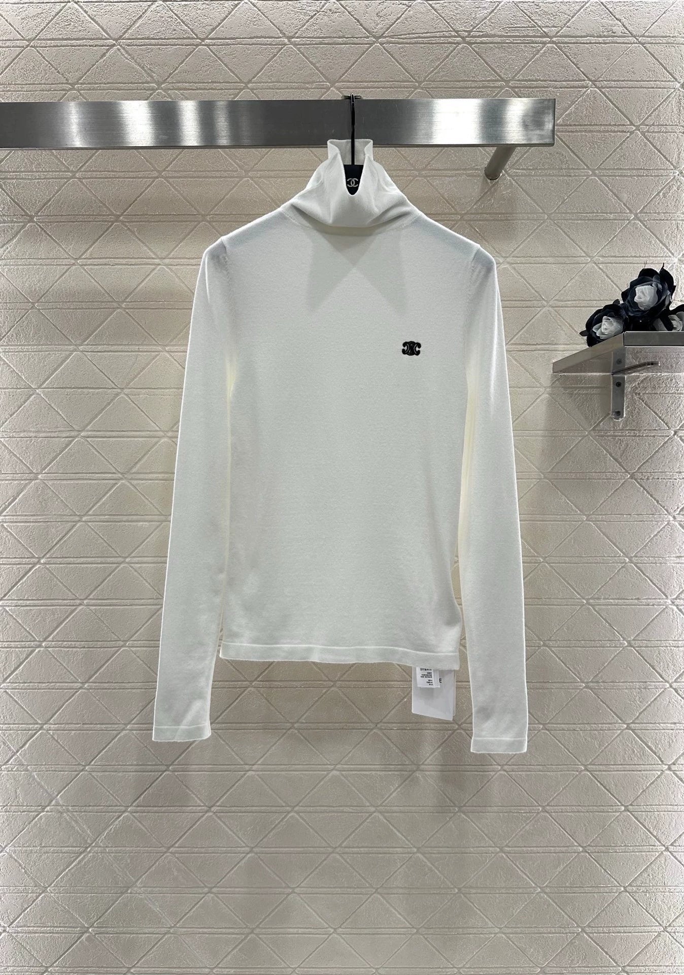 25fw High neck base shirt