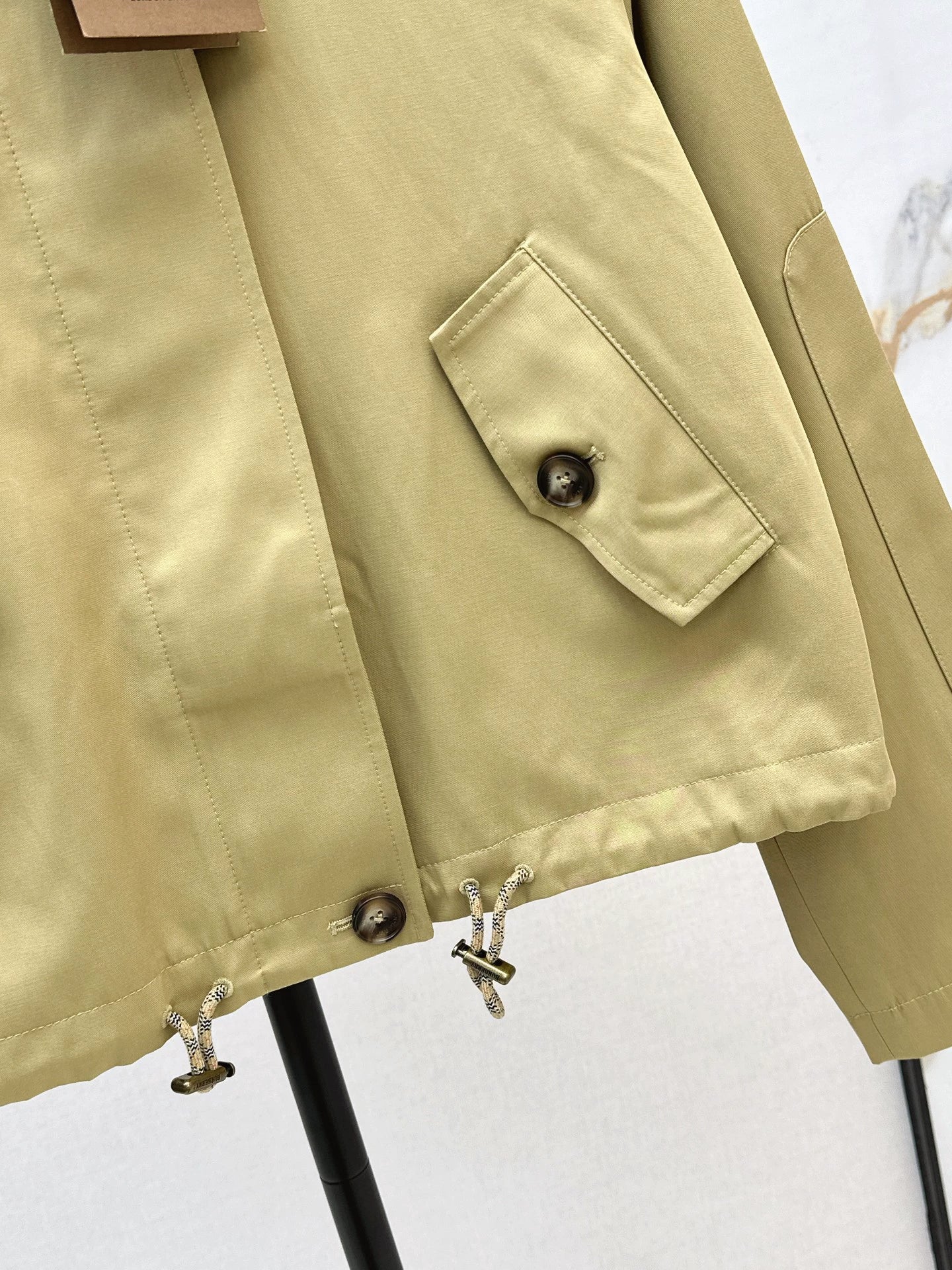 25fw Classic Hooded Cropped Trench Coat