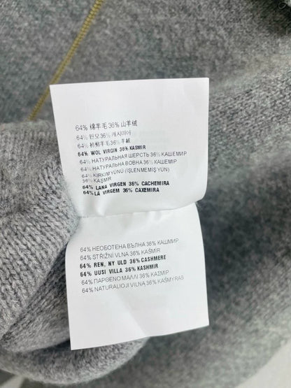 Wool zipper cardigan