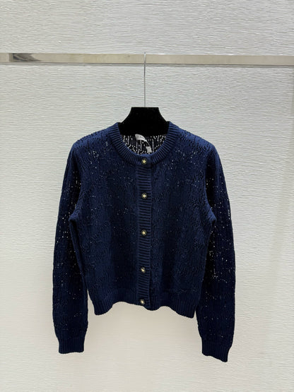 25fw Hollow knit cardigan