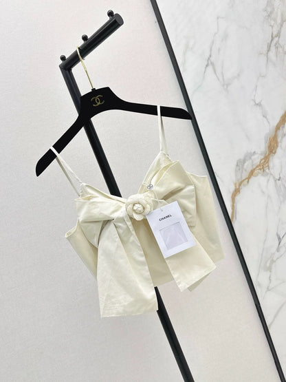 25fw Bow-decorated suspenders(pink/white)