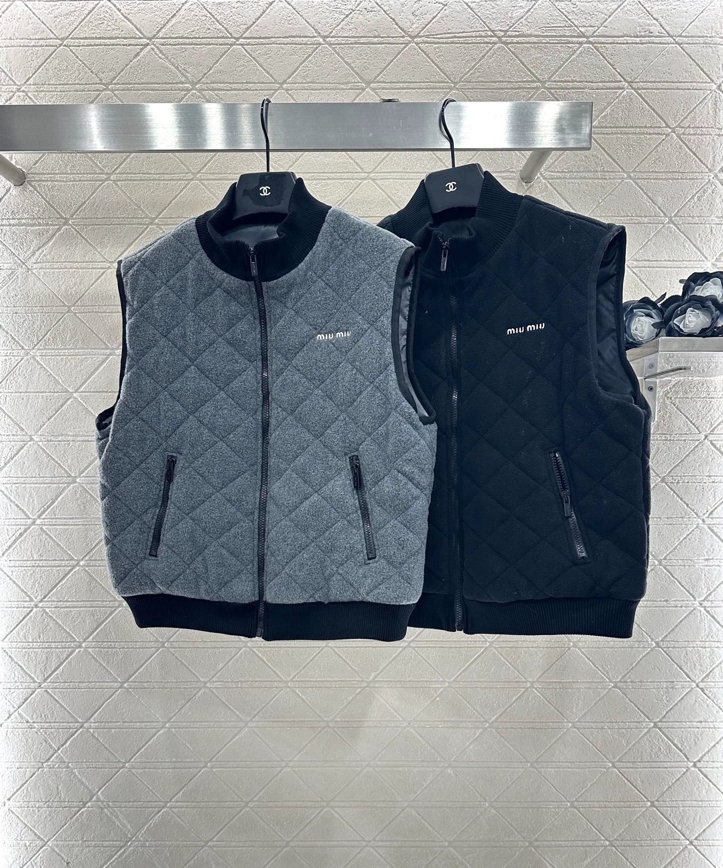 25fw Polar fleece standing collar vest